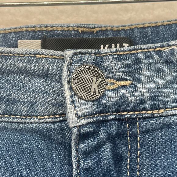 Kut From The Kloth Jeans Womens 4 Blue Elizabeth Crop Straight Mid Rise Denim 28 - Picture 9 of 15